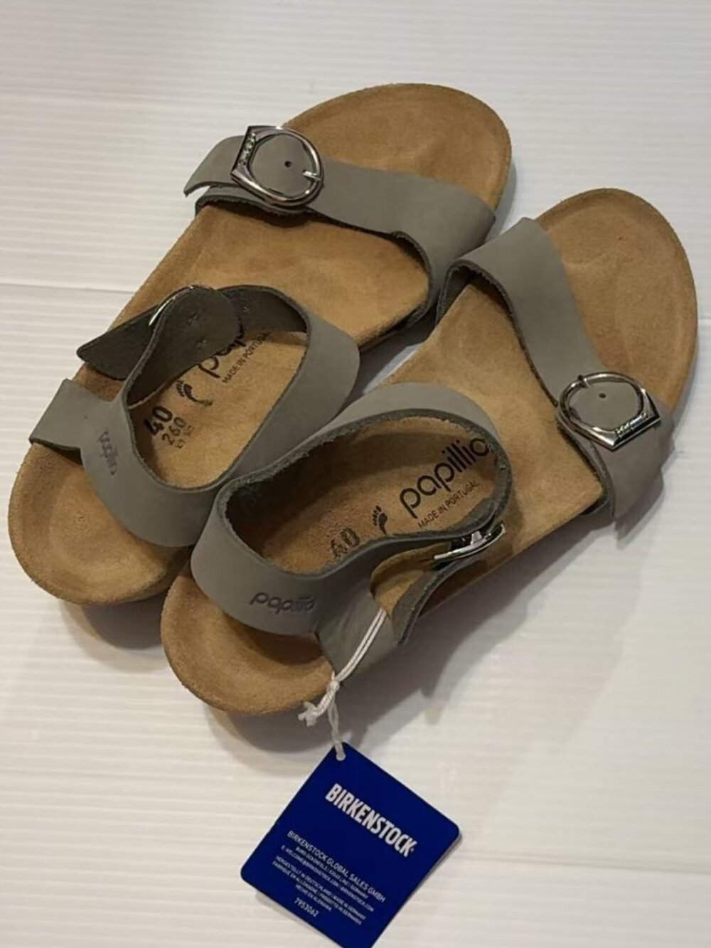 Birkenstock Women's Papillio Soley Leather Dove Gray EU40/US9-9.5